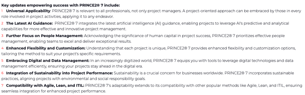Key updates empowering success with PRINCE2® 7 Key updates empowering success with PRINCE2® 7