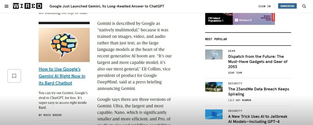 Eli Collins on Google Gemini