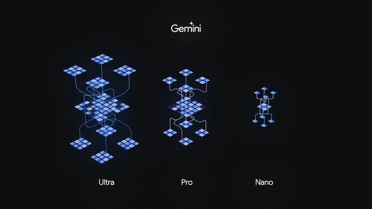 Three sizes of Google Gemini 1.0