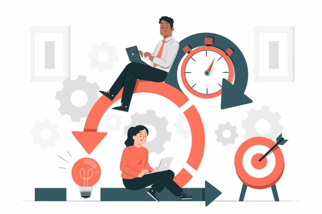scrum-method-concept-illustration